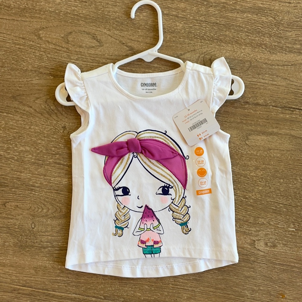 Gymboree NWT flutter sleeve top